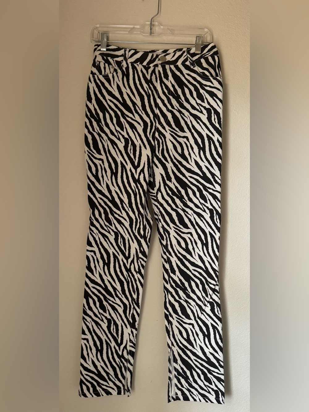 Emory Park Zebra Print Jeans - Black & White | Size Medium